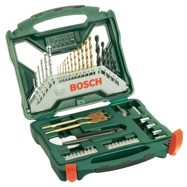 Bosch X-Line Set 50-tlg. Bohrer Metallbohrer Steinbohrer Holzbohrer Bit Bits