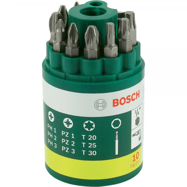 Bosch Bit-Runddose 10-tlg. Bitsatz Bitbox Bitset Bits