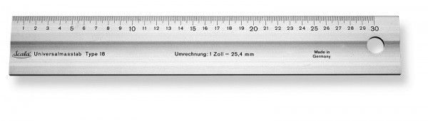 Scala Maßstab Aluminium Lineal Alu-Profil 300 / 600 / 1000 mm