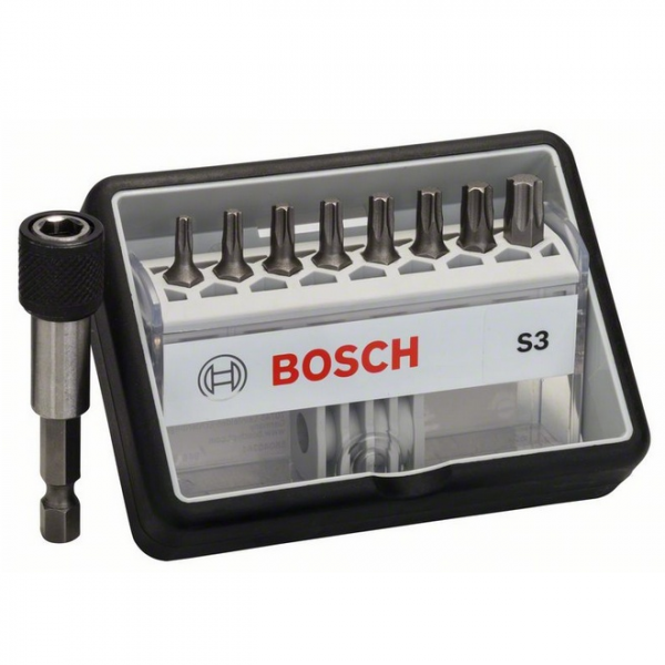 Bosch Schrauberbit-Set S Extra Hart Robust Line 8+1tlg. Bitbox Bitset Bitsatz
