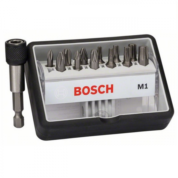 Bosch Schrauberbit-Set M Extra-Hart Robust Line 12+1tlg. Bitbox Bitset Bitsatz