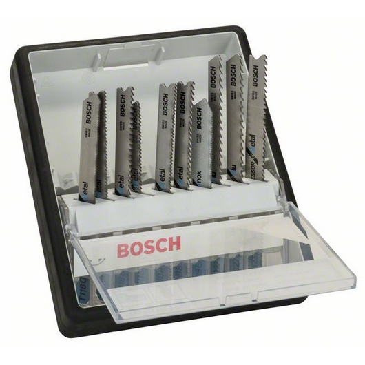 Bosch Stichsägeblatt-Set Metall Expert T-Schaft 10-tlg. Robust Line